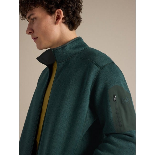 Covert Cardigan Men's Dark Jade Heather