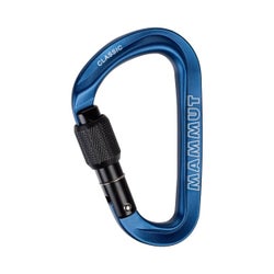 Classic HMS Screwgate Carabiner Screw Gate, blue