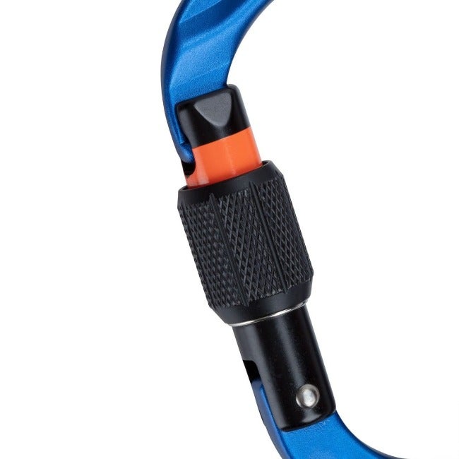 Classic HMS Screwgate Carabiner Screw Gate, blue