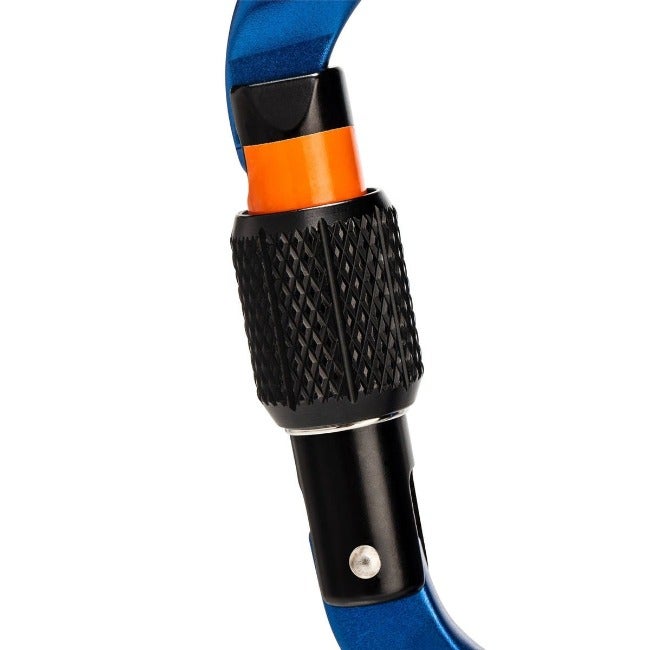 Classic HMS Screwgate Carabiner Screw Gate, blue