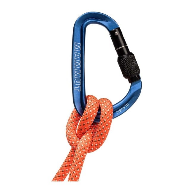 Classic HMS Screwgate Carabiner Screw Gate, blue