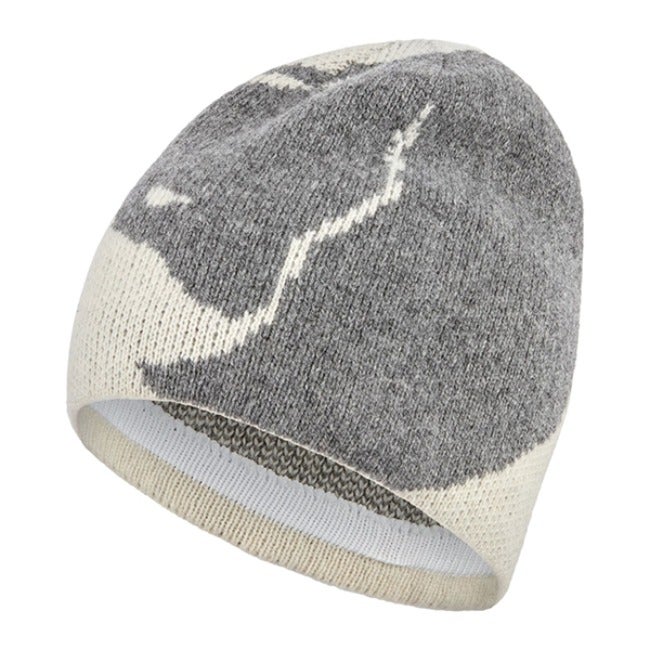 Bergtagen Jacquard Beanie Chalk White / Grey