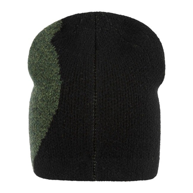 Bergtagen Jacquard Beanie Black / Deep Forest