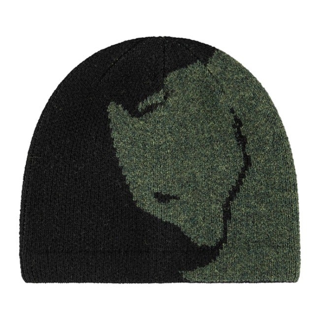 Bergtagen Jacquard Beanie Black / Deep Forest