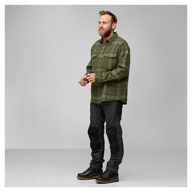 Ovik Twill Shirt M Dark Navy-Basalt