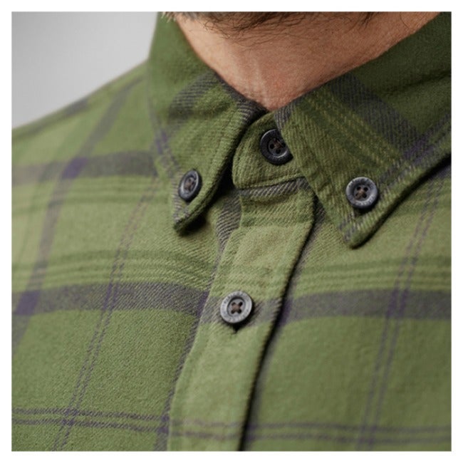 Ovik Twill Shirt M Dark Navy-Basalt