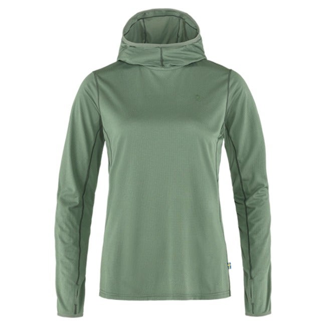 Abisko Sun-hoodie W Patina Green