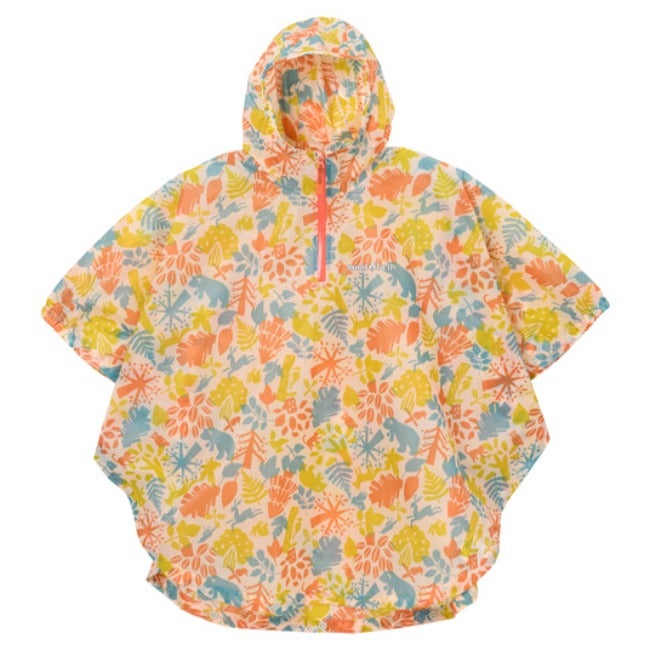 プリント トレッキング レインポンチョ Kid's 95-125